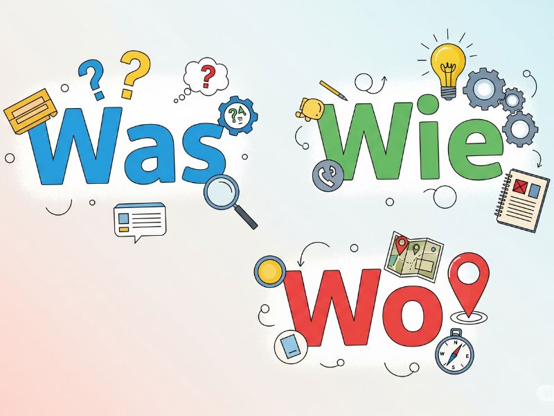 Dùng Từ Hỏi Nào Cho Chuẩn? Hướng Dẫn Phân Biệt "Was", "Wie", "Wo" và Hơn Thế Nữa!