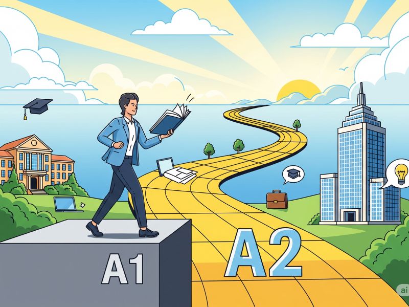 Tiếng Đức A2: Khi bạn không còn là "lính mới" và bắt đầu hành trình chinh phục ngôn ngữ